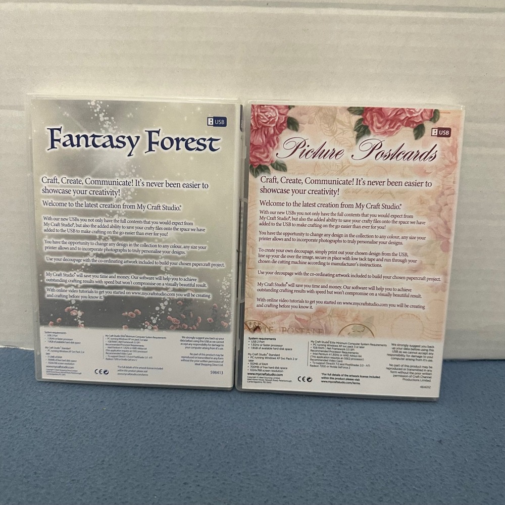 My Craft Studio USB Fantasy Forest & Picture Postcards Paper Crafting Software - Picture 2 of 6
